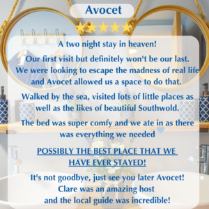 Avocet guest review | Suffolk Coastal Escapes | Luxury holiday home near RSPB Minsmere