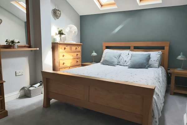 Sandpiper main bedroom | Suffolk Coastal Escapes | dog friendly self catering accommodation on the Suffolk Coast
