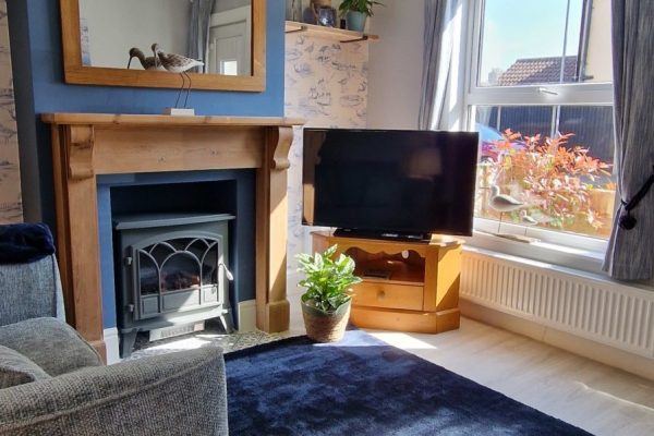Curlew Cottage living room | Suffolk Coastal Escapes | dog friendly self catering accommodation on the Suffolk coast.