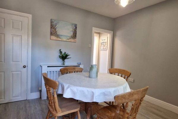 Curlew Cottage dining room | Suffolk Coastal Escapes | dog friendly self catering accommodation on the Suffolk coast.