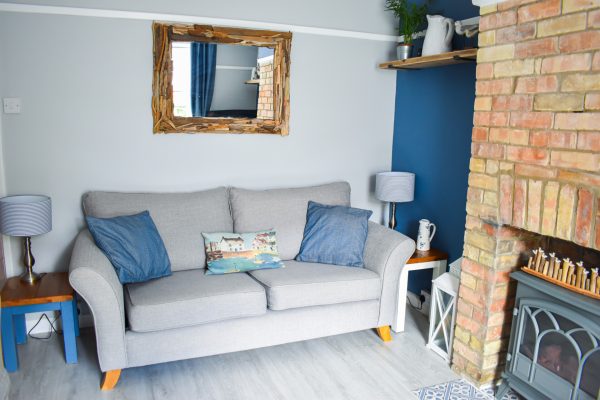 Seagull Cottage living room | Suffolk Coastal Escapes | dog friendly holiday cottage on the Suffolk Coast