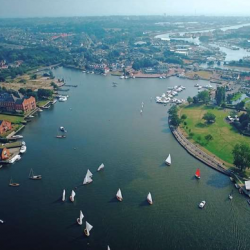 Oulton Broad from above | 2 miles from Pakefield on the Suffolk Coast