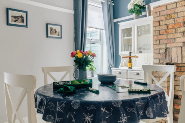Seagull Cottage dining room | Suffolk Coastal Escapes | dog friendly holiday home on the Suffolk Coast