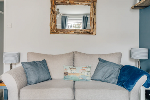 Seagull Cottage living room | Suffolk Coastal Escapes | dog friendly holiday home on the Suffolk Coast